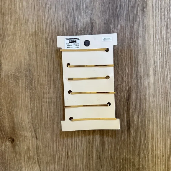 Anthropologie Gold Bobby Pin Set NWT MultiColored Gemstones - Picture 3 of 3